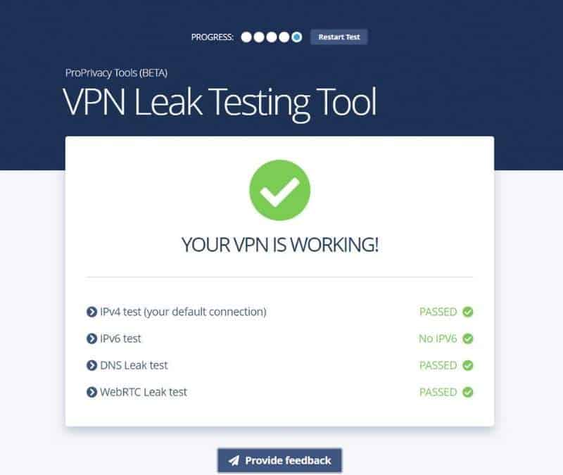 VPN leaks testing tool