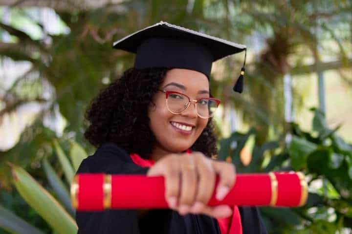 graduating woman